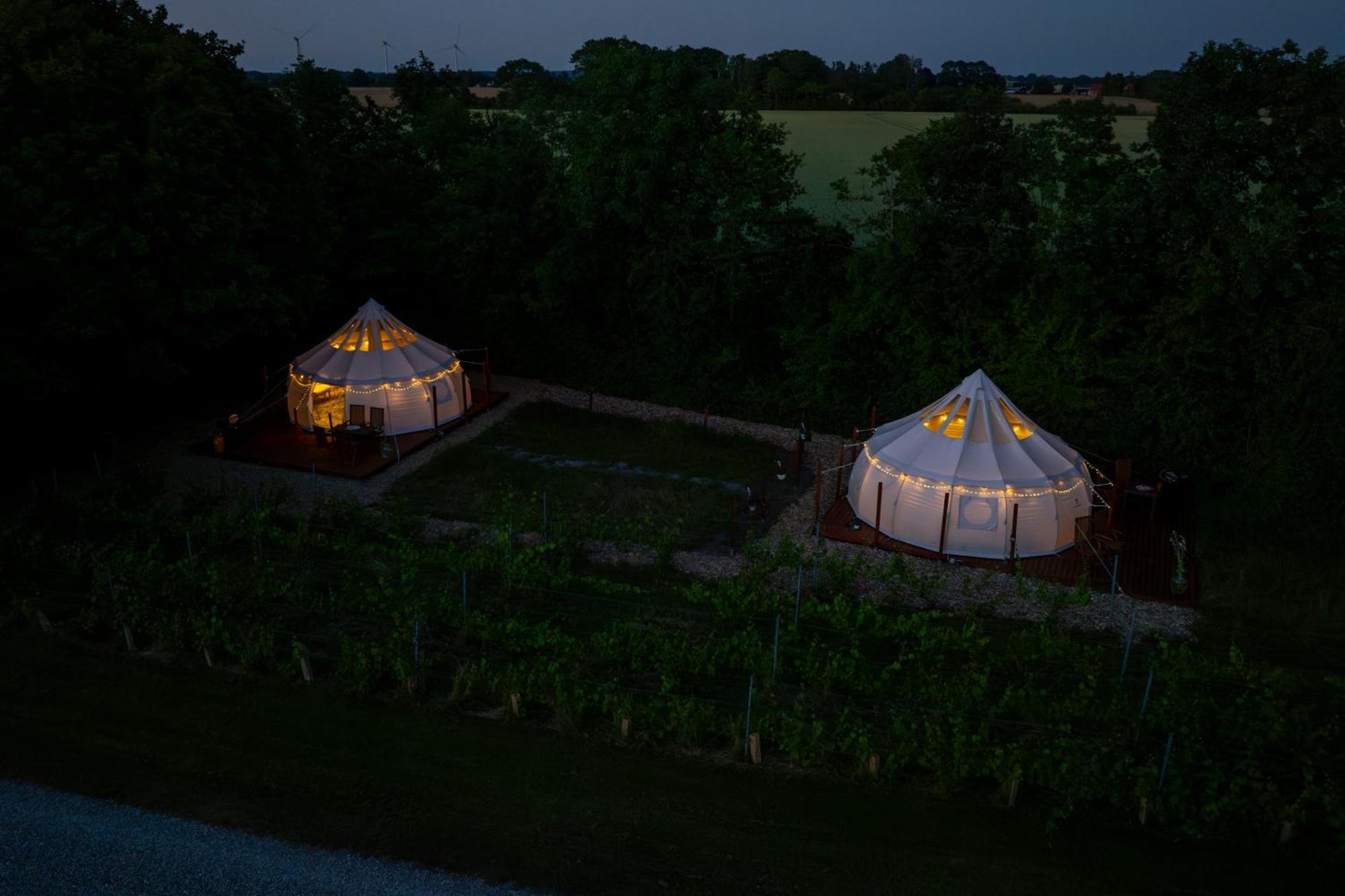 ホテル Holmegaard Vin Og Glamping Dannemare エクステリア 写真